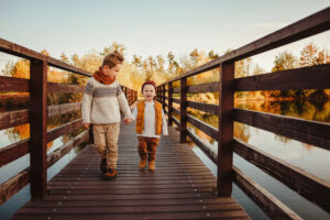lifestylove foceni deti v podzimni prirode